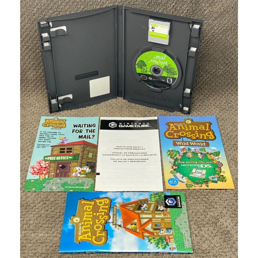 Animal Crossing (Nintendo GameCube, 2002) Complete Collector's Set CIB EX++